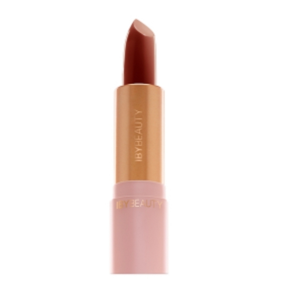 IBY Beauty lip lock'd creamy satin cream lipstick -dark neutral shade social
